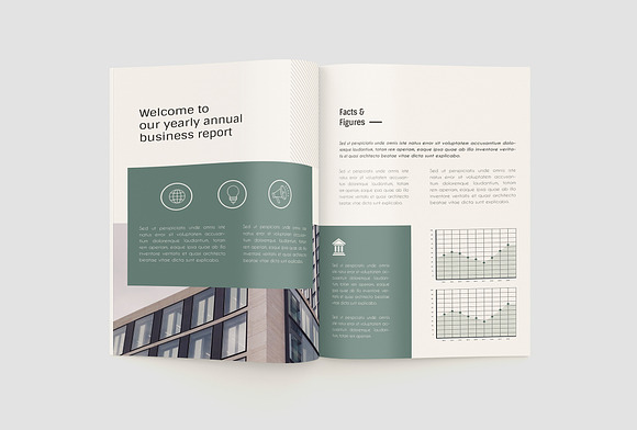 Green Annual Report in Magazine Templates - product preview 7