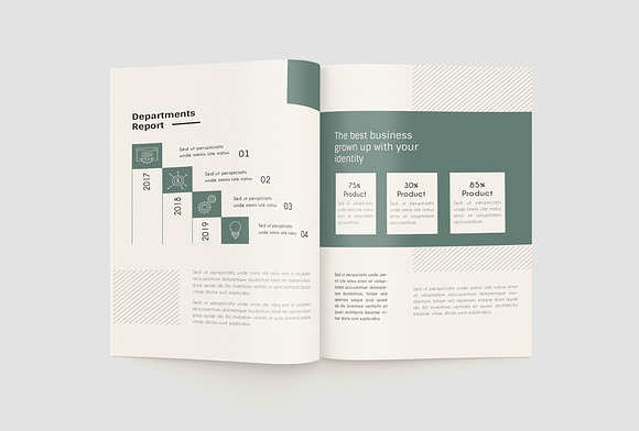 Green Annual Report in Magazine Templates - product preview 9