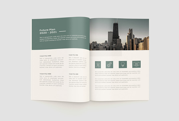 Green Annual Report in Magazine Templates - product preview 11