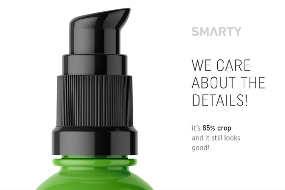 Cosmetic pump bottle mockup in Product Mockups - product preview 3
