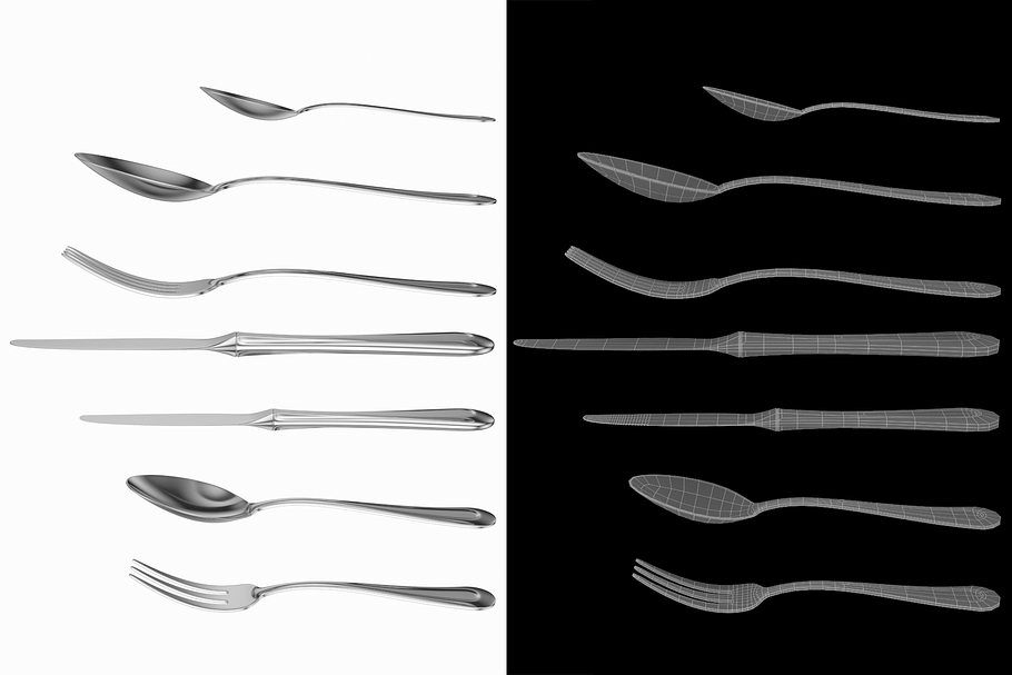 Classic Cutlery Set 7 Pieces in Appliances - product preview 2