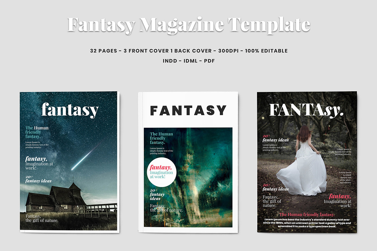 Fantasy Magazine Template in Magazine Templates - product preview 8