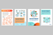 Investment brochure template layout