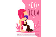 Do yoga brochure template