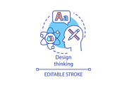 Design thinking concept icon