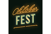 Oktoberfest vintage 3d lettering