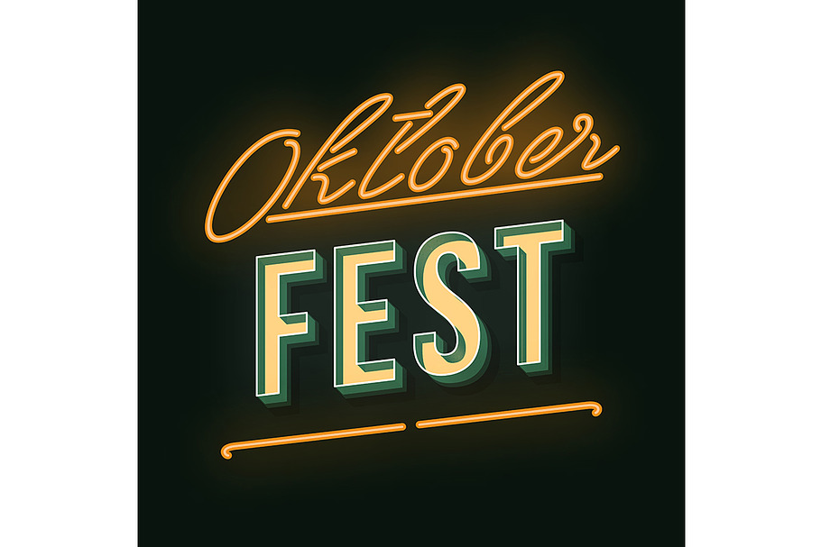 Oktoberfest vintage 3d lettering in Add-Ons - product preview 8