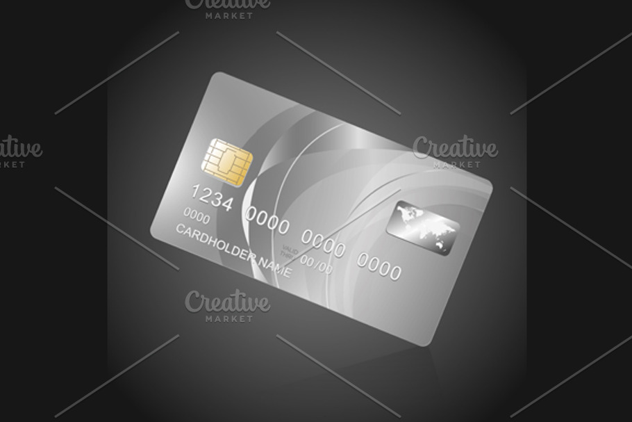 VIP Card Silver on Black. Vector in Objects - product preview 8