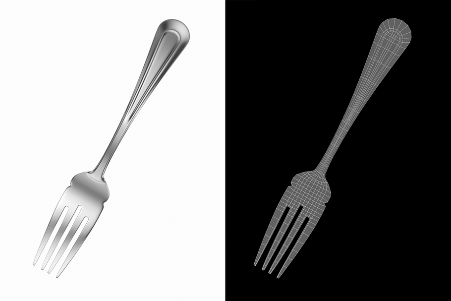 Fish Fork Classic Cutlery in Appliances - product preview 3