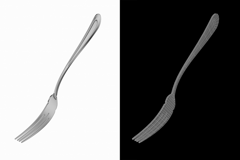 Fish Fork Classic Cutlery in Appliances - product preview 4
