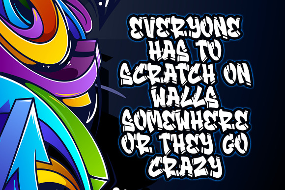Streamzy Graffiti Font- INTRO SALE in Blackletter Fonts - product preview 1