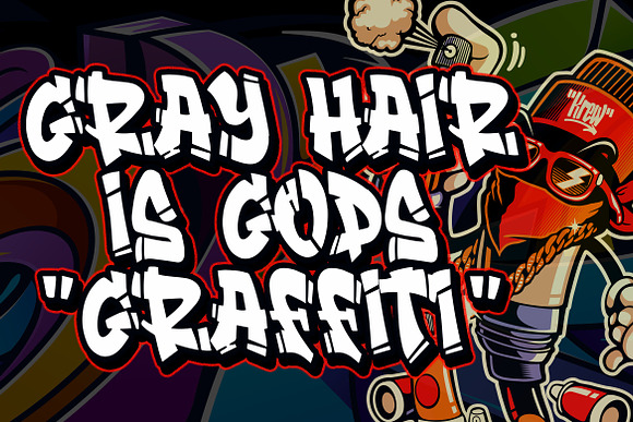 Streamzy Graffiti Font- INTRO SALE in Blackletter Fonts - product preview 2
