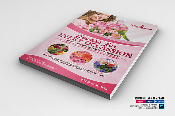 Flower Shop Template V2 in Flyer Templates - product preview 1