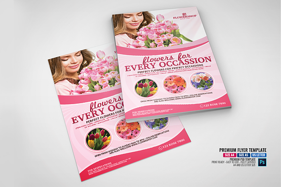 Flower Shop Template V2 in Flyer Templates - product preview 2