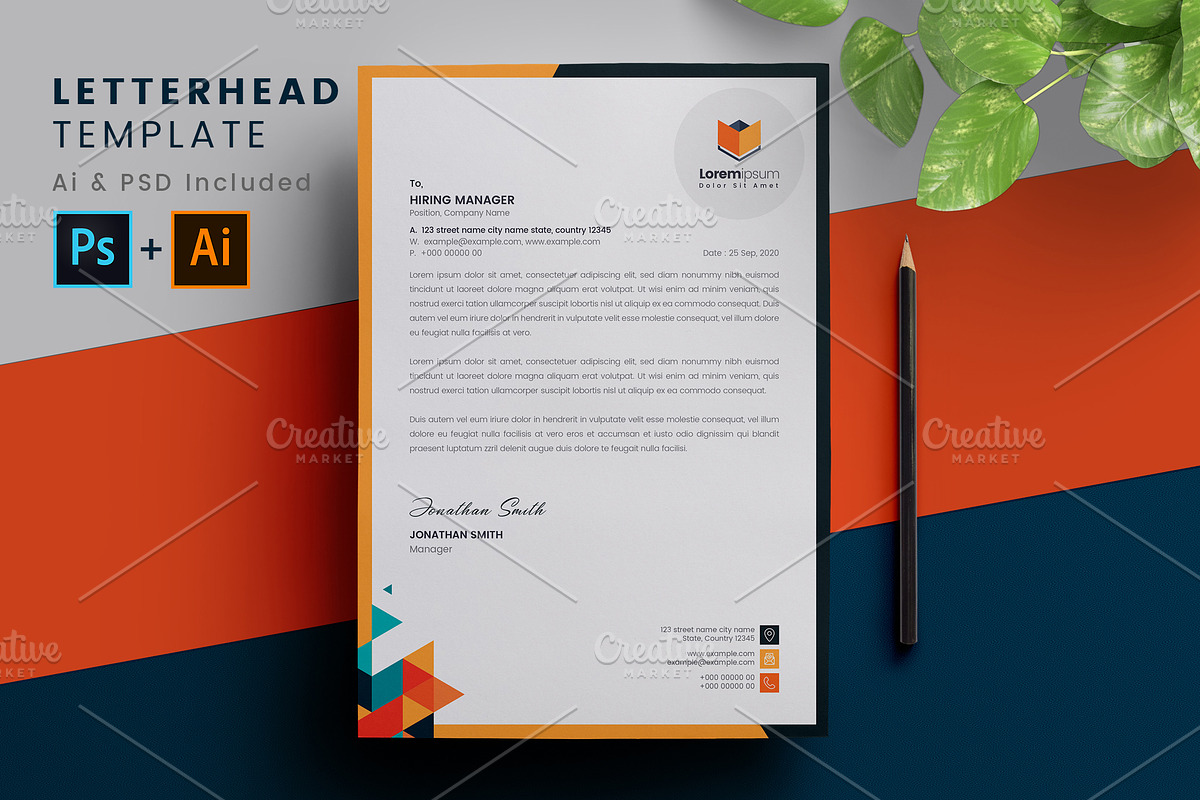 Letterhead Pad in Stationery Templates - product preview 8