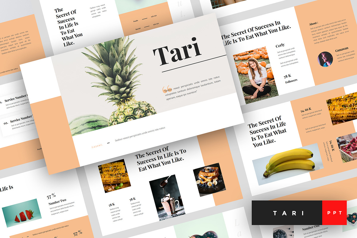 Tari - Food PowerPoint in PowerPoint Templates - product preview 8