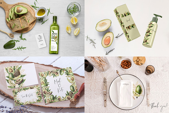 Avocado. Graphic collection in Illustrations - product preview 9