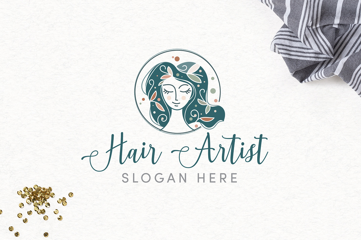 Hair Artist B Logo Template in Logo Templates - product preview 8