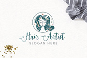 Hair Artist B Logo Template