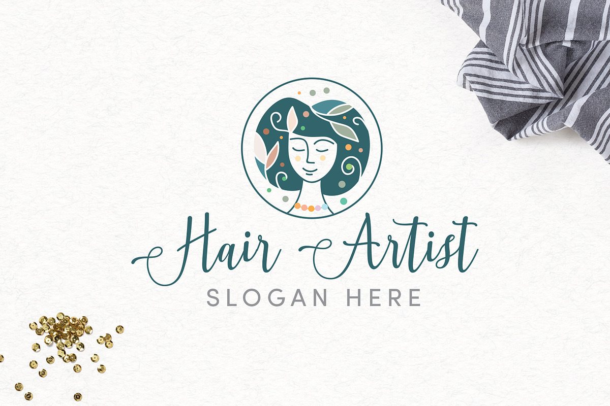 Hair Artist C Logo Template in Logo Templates - product preview 8