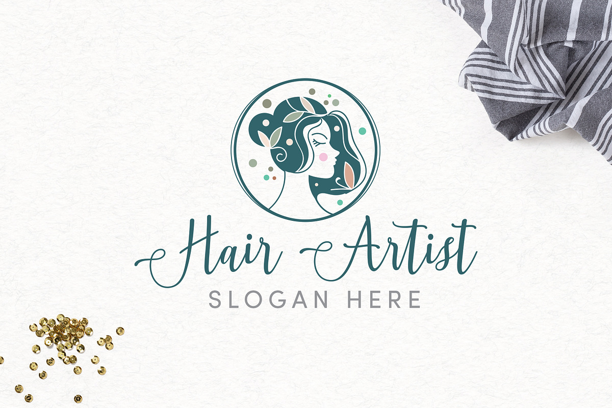 Hair Artist A Logo Template in Logo Templates - product preview 8