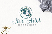 Hair Artist A Logo Template