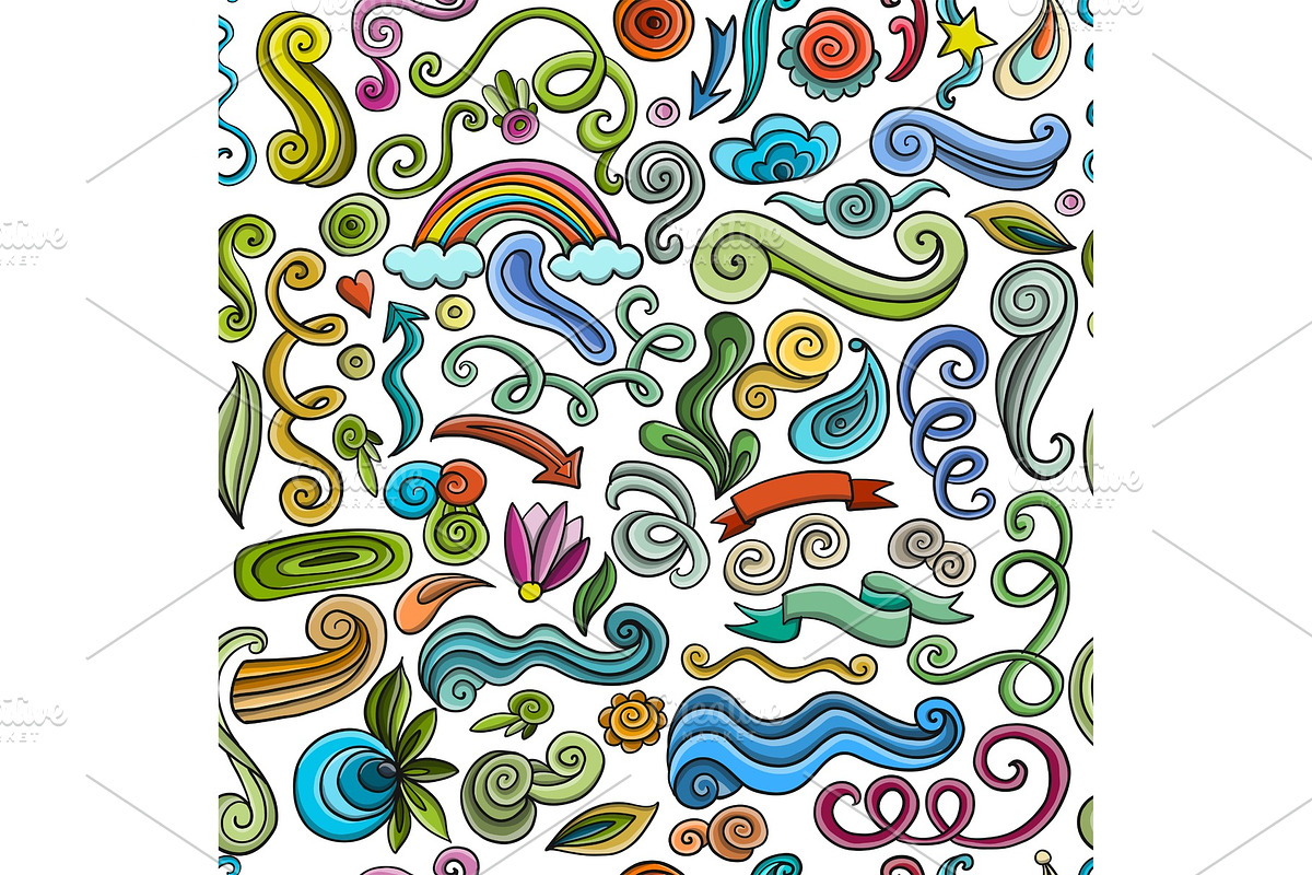Swirl background, seamless pattern in Textures - product preview 8