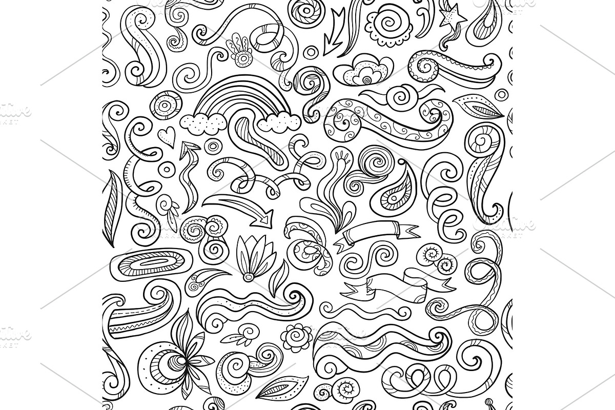 Swirl background, seamless pattern in Textures - product preview 8