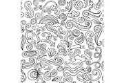 Swirl background, seamless pattern