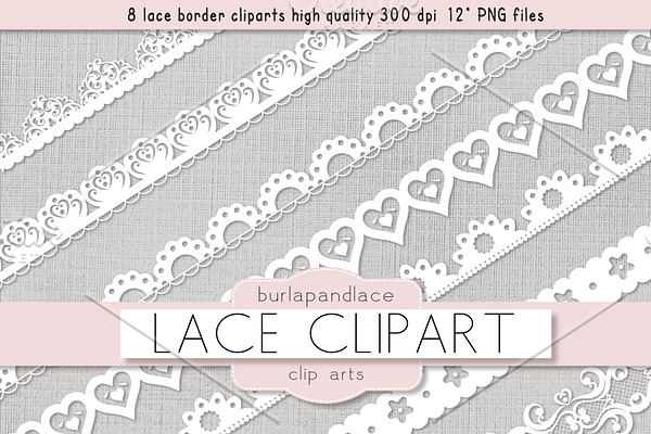 Clipart white lace borders
