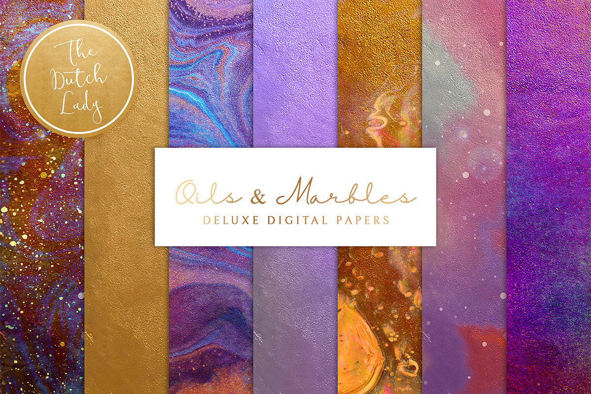 Digital Backgrounds Oils & Marbles in Textures - product preview 8