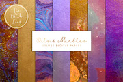 Digital Backgrounds Oils & Marbles