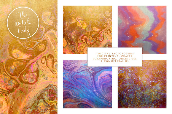 Digital Backgrounds Oils & Marbles in Textures - product preview 1