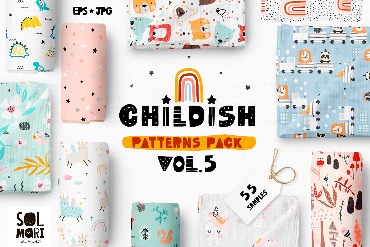 OMG BUNDLE. Childish Patterns Packs in Patterns - product preview 3