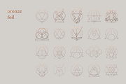 Sacred Geometry Foiled Icon Bundle