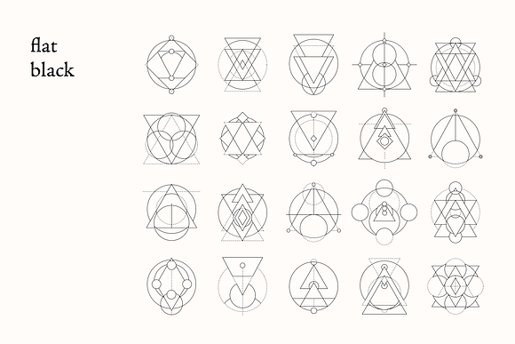 Sacred Geometry Foiled Icon Bundle in Fall Icons - product preview 4