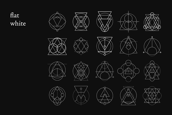Sacred Geometry Foiled Icon Bundle in Fall Icons - product preview 5