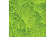 Green leaves pattern. Seamless