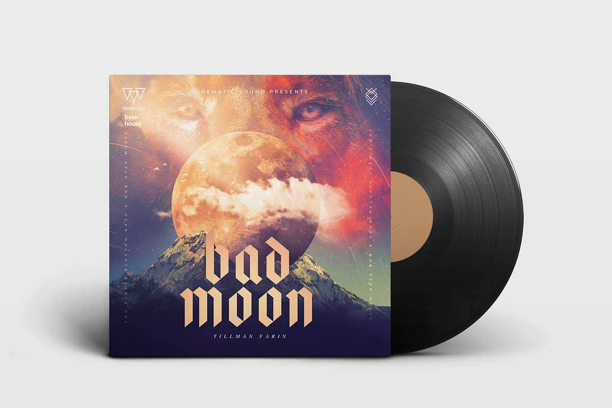 Bad Moon Album Cover Art in Social Media Templates - product preview 8