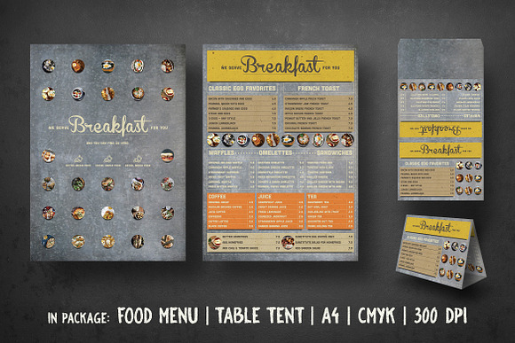 Rustic Breakfast Menu in Flyer Templates - product preview 1