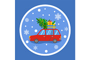 Christmas Preparation Car with