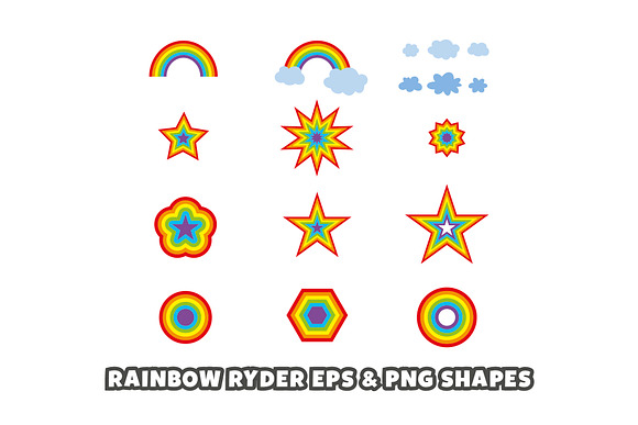 Rainbow Ryder EPS & PNG Font in Display Fonts - product preview 5
