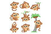 Funny monkey various activities set