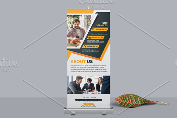 Construction Roll-up Banner Template