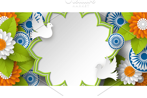 India Republic day holiday banner.