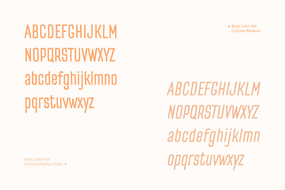 Cottons Medium & Medium Italic in Sans-Serif Fonts - product preview 3