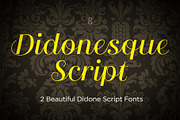 Didonesque Script – 2 Font Pack