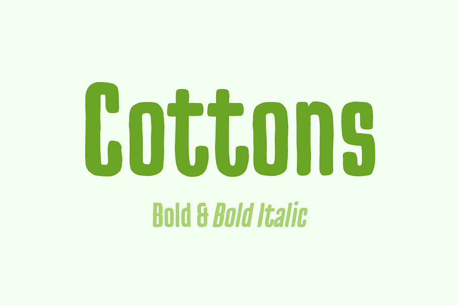Cottons Bold & Bold Italic in Sans-Serif Fonts - product preview 8