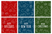 Seamless pattern Merry Christmas and