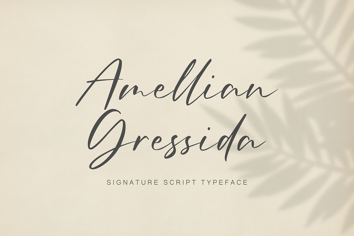 Amellian Gressida in Display Fonts - product preview 8